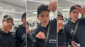 El muchacho se encontró con Gerald Oropeza y grabaron un video juntos haciendo que miles de usuarios en TikTok reaccionen.