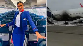 Vivian Baella expresó su sentir tras el accidente en el Jorge Chávez. Vivian Baella expresó su sentir tras el accidente en el Jorge Chávez.