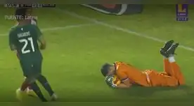 Christofer Gonzáles intentó rematar al arco de Bolivia