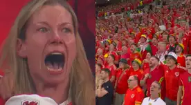 Hinchas galeses hicieorn respetar su himno. Hinchas galeses hicieorn respetar su himno.