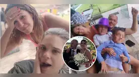 Tilsa Lozano y Jackson Mora luego de su boda. Tilsa Lozano y Jackson Mora luego de su boda.