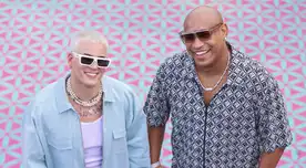 Cantante cubano Nesty junto a su colega Alexander Delgado.