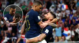 Mbappé y Giroud celebraron el gol de Francia y los usuarios volvieron viral la imagen.