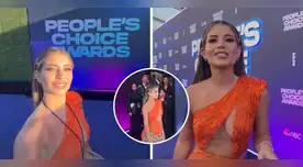 Flavia Laos llegó a la alfombra roja de los People's Choice Awards. Flavia Laos llegó a la alfombra roja de los People's Choice Awards.