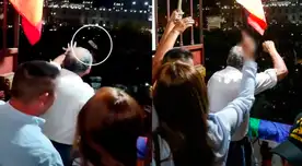 "Vamos a refundar la Rep...": Antauro Humala fue recibido a botellazos en su 'balconazo' en la Plaza San Martín