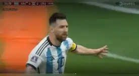 Lionel Messi marcó el primer gol de penal para Argentina y pone en ventaja a la albiceleste