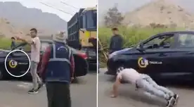 Ronderos obligaron a chofer de Latina a hacer ejercicio. Ronderos obligaron a chofer de Latina a hacer ejercicio.