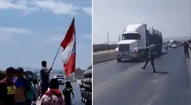 Liberan la Panamericana Norte en Virú, La Libertad.