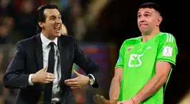 DT del Dibu Martínez le da un jalón de orejas por festejos obscenos: “Hablaré con él sobre sus emociones” DT del Dibu Martínez le da un jalón de orejas por festejos obscenos: “Hablaré con él sobre sus emociones”