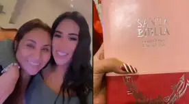 Celia Rodríguez le regala una Biblia a Melissa Paredes. Celia Rodríguez le regala una Biblia a Melissa Paredes.