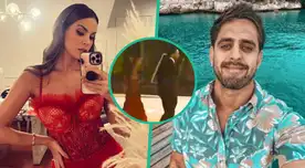 Valeria Piazza y su esposo Pierre Cateriano fueron captados por "Amor y fuego" y, aparentemente, discutieron en la boda de Brunella Horna y Richard Acuña.