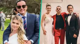 Brunella Horna sorprendida con Mike Bahía y le agradece a Richard Acuña por que fue una "sorpresa" la presencia del cantante.