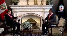 El presidente del Poder Judicial Javier Arévalo Vela sostuvo reunión protocolar con el titular del Tribunal Constitucional