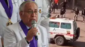 Colegio Médico hizo un llamado a los protestasntes para evitar vandalismo contra el personal de salud. Colegio Médico hizo un llamado a los protestasntes para evitar vandalismo contra el personal de salud.