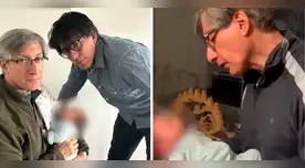 Federico Salazar vio a su nieto por primera vez.