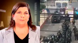 Rosa María Palacios en contra de los abusos cometidos en San Marcos.