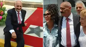 Gustavo Bueno recibe estrella en paseo de la fama de América TV: "Un actor no es nada si no escuchan su voz"