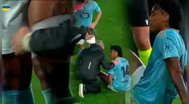 Renato Tapia sale lesionado con sangre en la cancha del Celta de Vigo