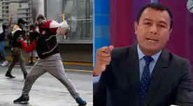 Periodista reiteró que marchas no son pacíficas.