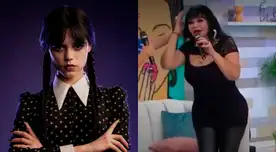 Susy Díaz llega con look de Merlina al set de América Hoy Susy Díaz llega con look de Merlina al set de América Hoy