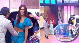 Maju Mantilla fue recibida entre bombos y platillos en canal 2.