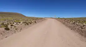 Construcción de nueva vía.