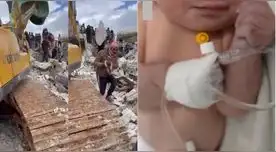 La recién nacida fue rescatada de los escombros tras nacer en medio del terremoto en Siria.