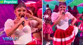 Milena Warthon deslumbró en Viña del Mar 2023.