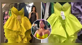 Daniela Darcourt y su polémico vestido.