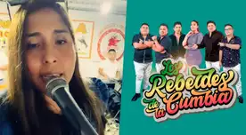 Azucena Calvay anuncia presentación con 'Los rebeldes de la cumbia' luego de que la dejaran cantando sola. Azucena Calvay anuncia presentación con 'Los rebeldes de la cumbia' luego de que la dejaran cantando sola.