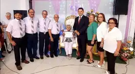 Anciana cumple 100 años de vida y lo celebra junto a su numerosa familia. Anciana cumple 100 años de vida y lo celebra junto a su numerosa familia.
