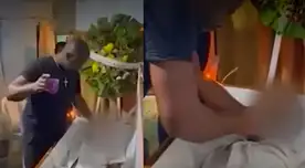 Sus parientes hasta le dieron agua para reanimarlo. Sus parientes hasta le dieron agua para reanimarlo.