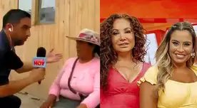 Mujer molesta con reportero por pedirle que se reubique ante huaico en Comas Mujer molesta con reportero por pedirle que se reubique ante huaico en Comas