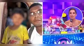 Niño damnificado en Chincha es sorprendido por María Pía.