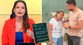 Lorena Álvarez no dudó en defender a la joven damnificada del huaico que arrasó con su vivienda ubicada en Chosica.