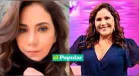 Andrea Llosa cuenta que tiene buena relación con el padre su hijo.