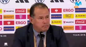 Juan Reynoso sostuvo una conferencia de prensa tras la derrota ante Alemania.