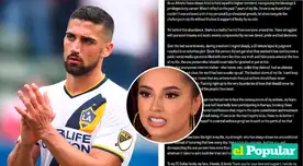 Mediante Instagram el jugador confirmó le fue infiel a Becky G y le pidió perdón