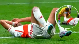 Carlos Zambrano se juega la vida para salvar a Perú ante Marruecos: terminó sentido por fuerte pisotón