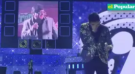 Christian Yaipén se quebró al cantar en concierto con su fallecido padre.