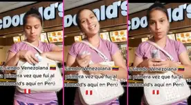 La venezolana contó su experiencia en McDonald's peruana. La venezolana contó su experiencia en McDonald's peruana.