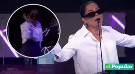 Katia Palma sorprende con imitación de Rosalía, pero recibe críticas: "No sé si ella mastica el chicle así"
