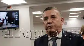 Daniel Urresti durante la lectura de sentencia por el crimen de Hugo Bustíos