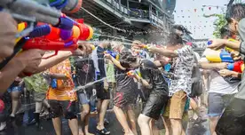 Tailandia recibe año nuevo budista y sorprende con batallas de agua Tailandia recibe año nuevo budista y sorprende con batallas de agua