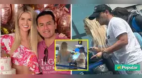 Brunella Horna y Richard Acuña son captados juntitos.