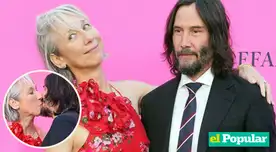 Keanu Reeve comparte apasionado beso con su pareja en público Keanu Reeve comparte apasionado beso con su pareja en público