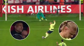Haaland pateó de forma horrorosa un penal en el Bayern Múnich vs. Manchester City por Champions League
