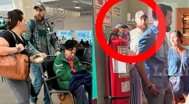 Custodios del expresidente lo acompañan desde el aeropuerto de San Francisco.