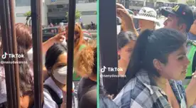 Escándalo en los exteriores de Norkys de la Av. Abancay por venta de colas.