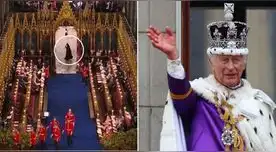 Una "silueta extraña" apareció en el pasillo de la Abadía de Westminster durante la coronación de Carlos III. Una "silueta extraña" apareció en el pasillo de la Abadía de Westminster durante la coronación de Carlos III.